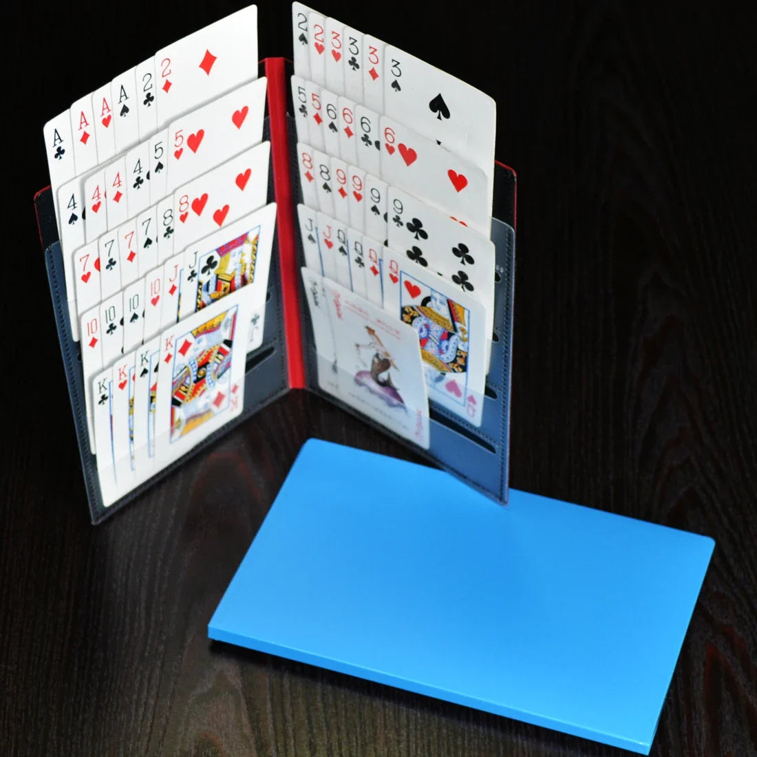 Hands-Free Poker Card Holder - Curved Playing Card Stand Rack for Seniors and Comfortable Card Games