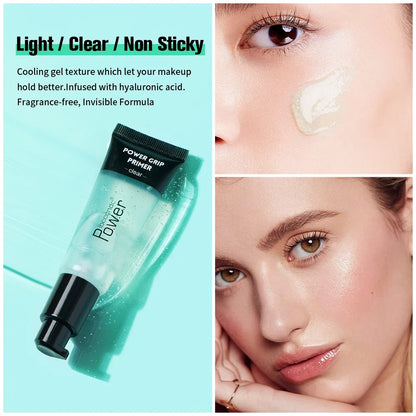 24ml Power Grip Primer Gel - Hydrating Makeup Base for Smooth Skin, Invisible Pore Blurring & Long-Lasting Makeup Hold