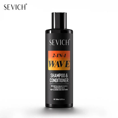 Deep Wave Control Pomade Shampoo Kit - Biotin Edge Control & Strong Hold Hair Gel for Men