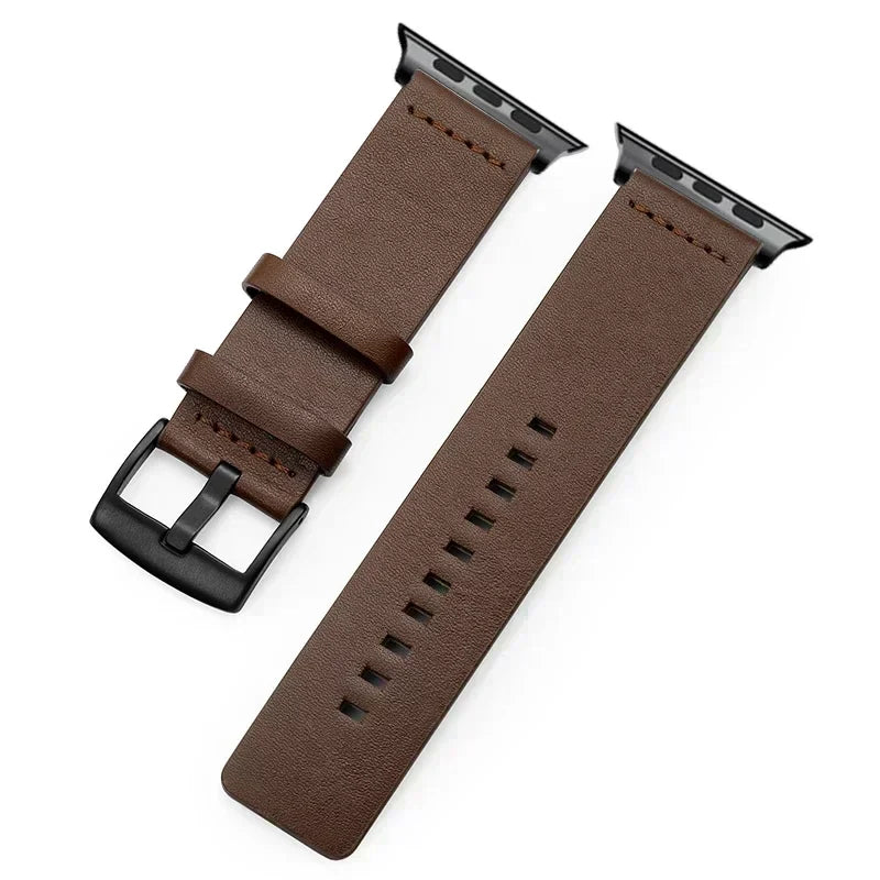 High-Quality Leather Strap for Apple Watch Ultra 2 - Compatible with 49mm, 45mm, 41mm, 44mm, 40mm, and IWatch Series 6, SE, 5, 4