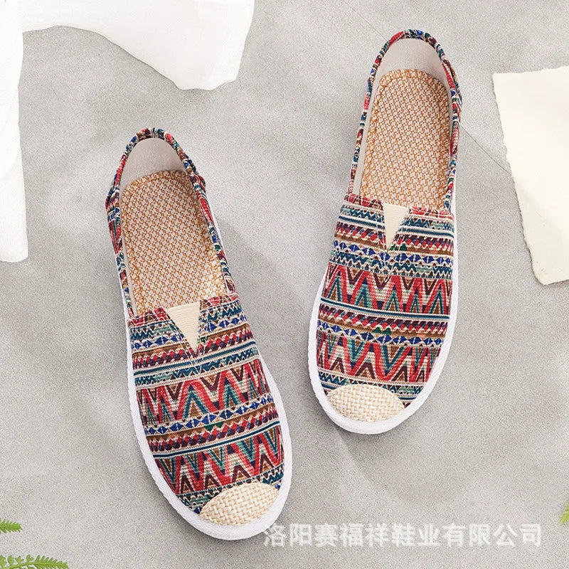Women’s Summer Mesh Flat Shoes - Breathable Lightweight Slip-On Loafers & Casual Comfort Sneakers