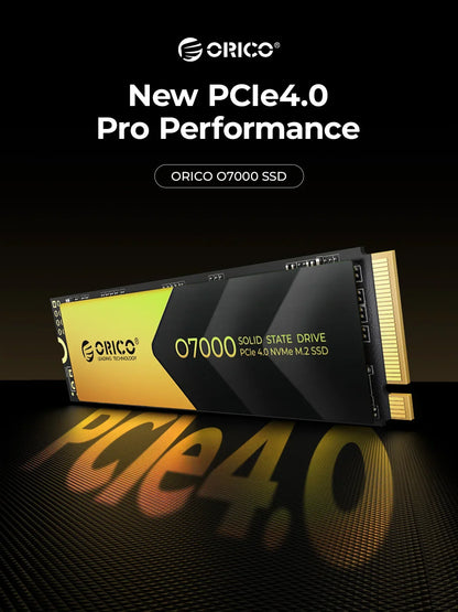ORICO PCIe 4.0 M.2 NVMe SSD O7000 – 7400MB/s Internal Solid State Drive for PS5 Gaming & Content Creators (1TB/2TB/4TB, M Key 2280)
