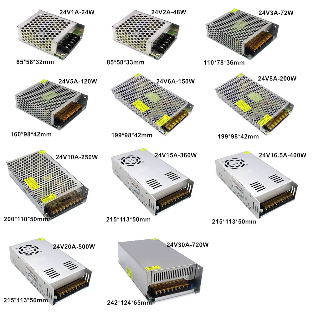 AC DC Switching Power Supply SMPS - 220V To 5V 12V 24V 36V Adapter For LED And Electronic Devices
