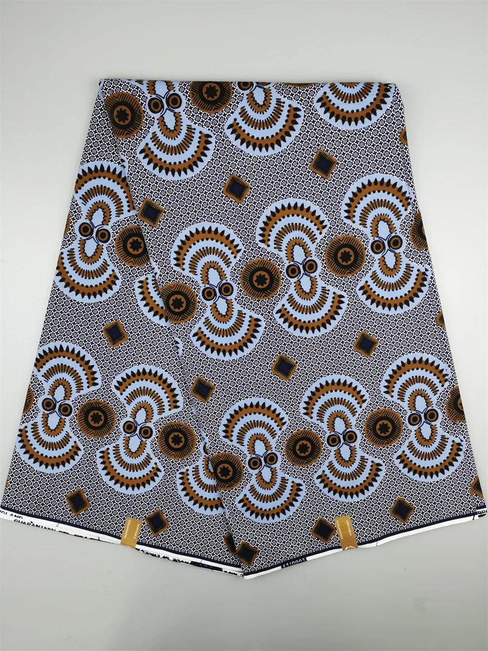 Guaranteed Original African Wax Fabric - 100% Cotton Real Ankara Print 6 Yards for Wedding Dresses & Sewing