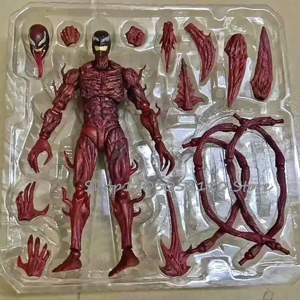 SHFiguarts Red Venom Carnage Action Figure - SHF Venom 2 'Let There Be Carnage' Anime Model Toy, Birthday Gift Doll