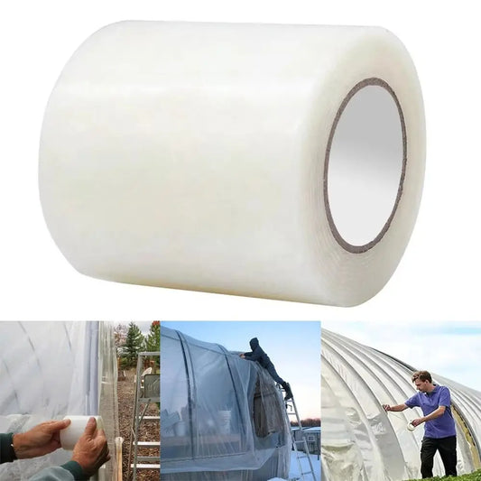 Greenhouse Repair Tape - UV Resistant Transparent Adhesive Patch for Agricultural Film & Garden Plastic Covers