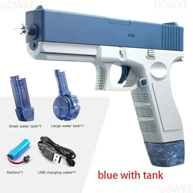 Summer Water Gun - High-Pressure Non-Electric Automatic Water Pistol Beach Toy for Kids