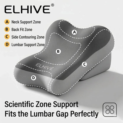 Adjustable Ergonomic Support Pillow - Back & Neck Comfort Cushion