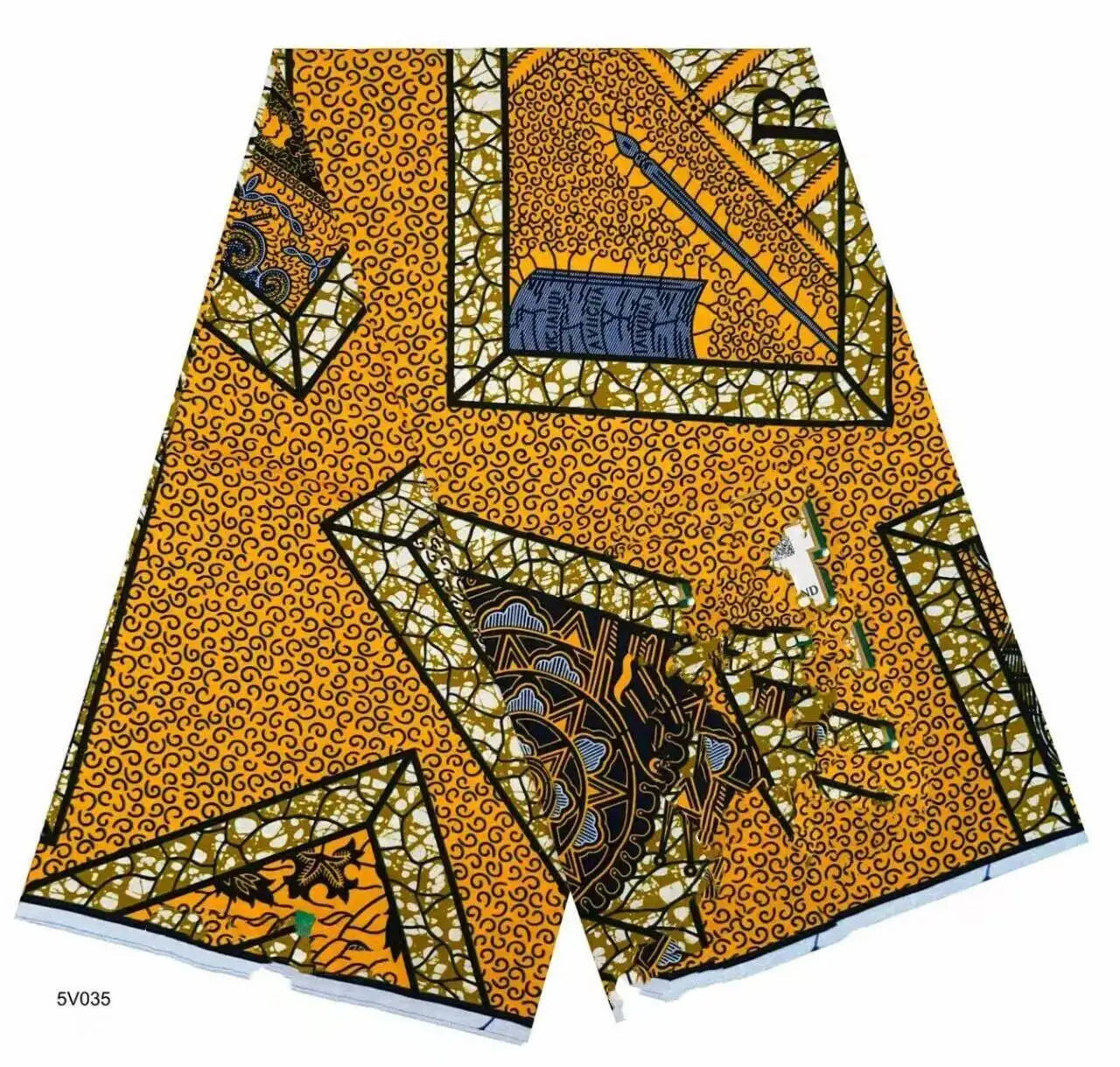 Latest Style Ankara Wax Print Fabric - 100% Cotton High Quality Soft African Real Wax Material