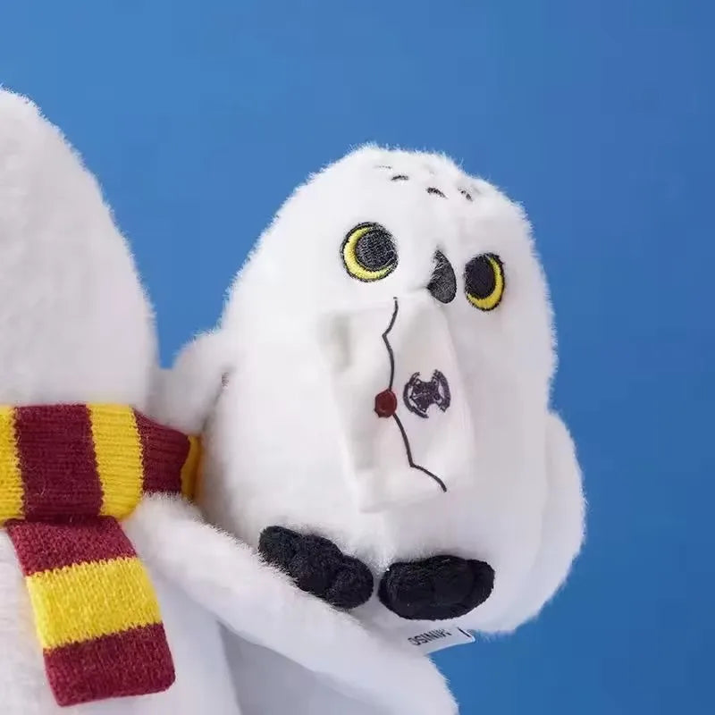 Hedwig Owl Plush Toy - Soft Cartoon Stuffed Animal Shoulder Decor & Birthday Gift for Boys and Girls