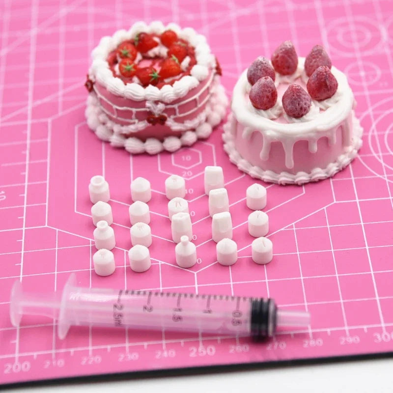 19PCS Mini Nozzle Set – Pottery Clay, Dessert, Food, and Toy Piping Tips for DIY Miniature Cakes