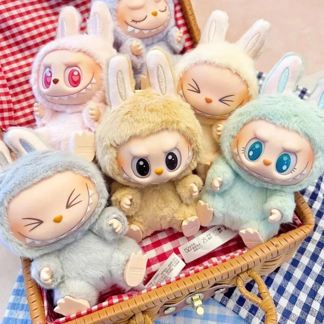 High-Quality Macaron 2 The Monsters Labubu Sitting Party Vinyl Plush Blind Box – Decorative Collectible Doll Gift