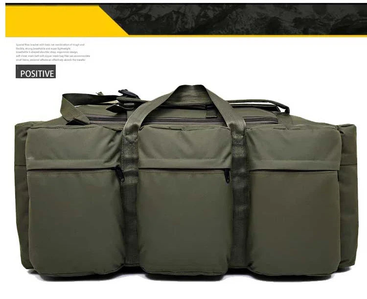 100L Large Travel Backpack & Camping Bag - Tactical Hiking, Trekking & Carry-On Duffel for Men