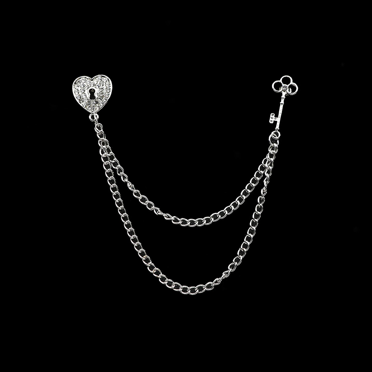 Fashion Gentleman Tassel Brooch – Men’s Suit & Shirt Lapel Pin with Chain, Pearl & Star for Wedding or Party