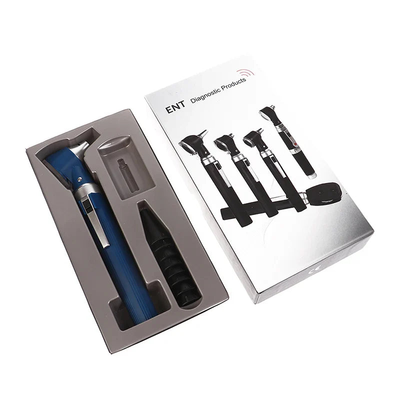 Professional Otoscope Diagnostic Kit – LED Endoscope for Ear Care, Portable Ear Cleaner with 8 Tips for Home & Doctor Use