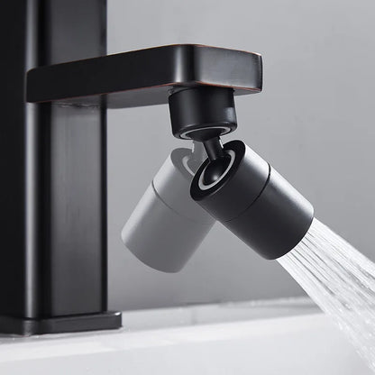 2-Mode Kitchen Faucet Spray Head - 360° Rotating Sink Aerator Nozzle with Adjustable Water Flow Filter & Splash Control