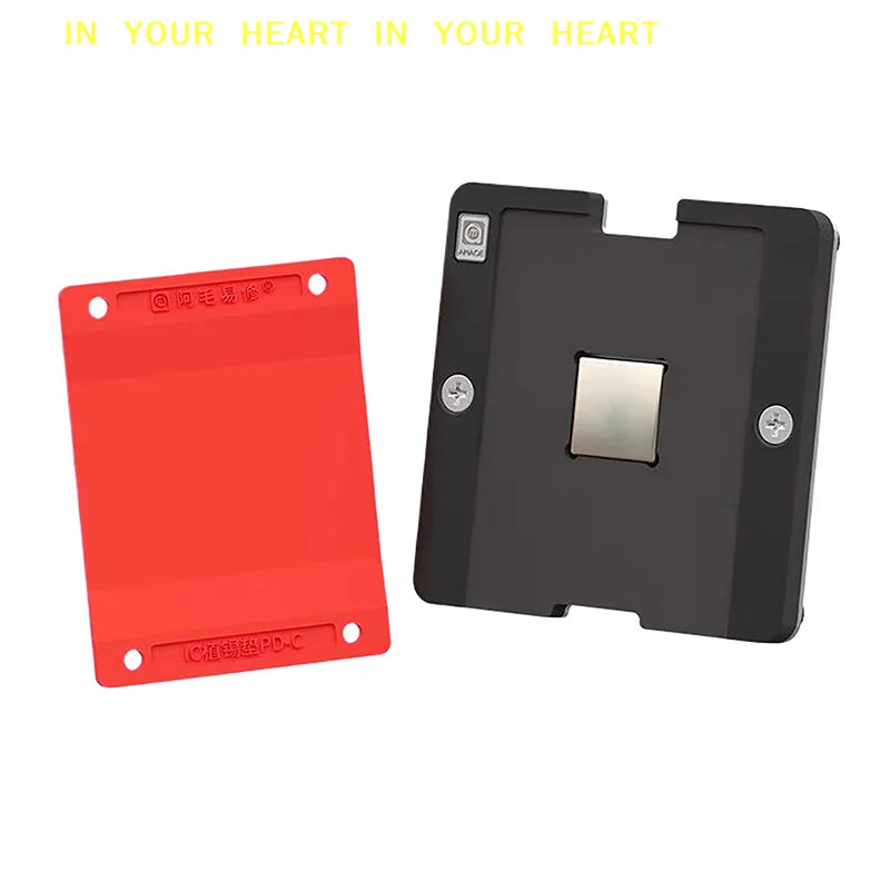 PD-C Planting Tin Pad Reballing Platform - Heat-Resistant Magnetic Silicone Mat for CPU IC BGA Stencil Rework & Soldering