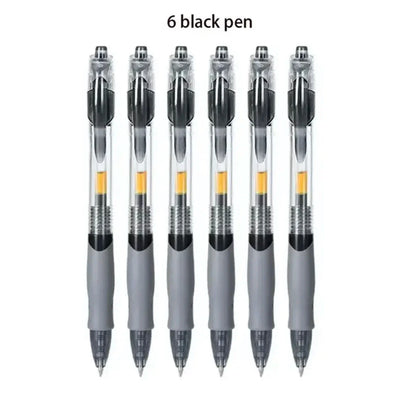 13/30pcs Retractable Gel Pen Set – Black, Red, Blue Ink Ballpoint Pens for Writing, Office, and School Stationery Supplies
