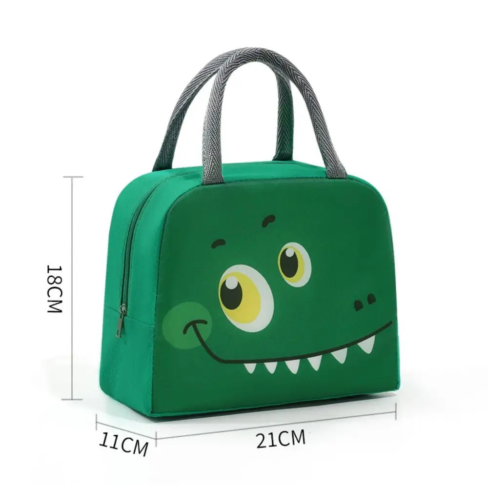Cartoon Insulated Lunch Bag - Portable Non-Woven Thermal Food Storage Tote