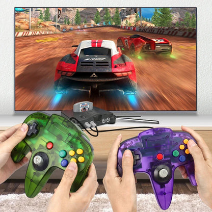 8 Color Wired Gamepad for N64 Console – Classic Joystick Controller, Retro Gamepad Accessories