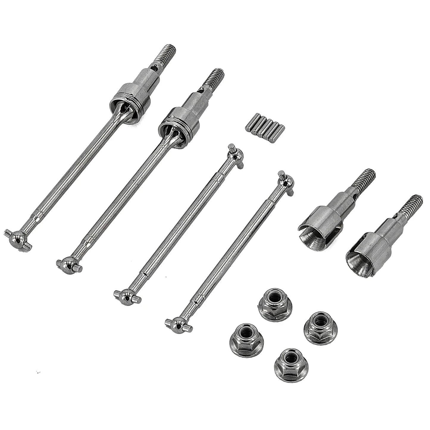 SCY Upgrade Metal Parts — Front & Rear Suspension, Wheel Hubs, Bearings, Steering Rod, Aluminum Components for 16101, 16102Pro, 16104, SG116, Q130