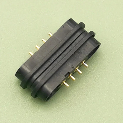 DC 12V 3A Waterproof Magnetic Pogo Pin Connector - 2-6 Pin Spring Loaded Male Female DC Power Socket