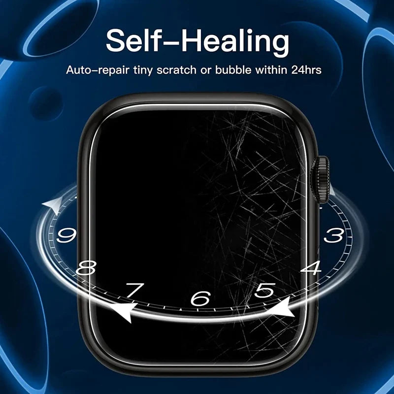 5-Pack Hydrogel Screen Protector for Apple Watch Series 1–9, Ultra 2 (40–49mm) – Full Coverage Film for Smartwatch