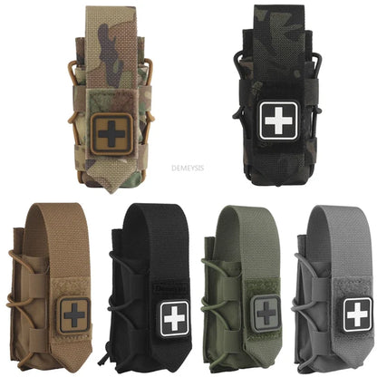 Tactical Tourniquet Pouch - Universal EMT Trauma First Aid Holder for Airsoft & Survival Gear