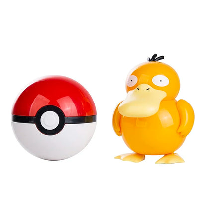 New Pokémon Action Figures – Pikachu, Charizard & Greninja Pocket Monster Poké Ball Deformation Toys for Kids Birthday Gifts