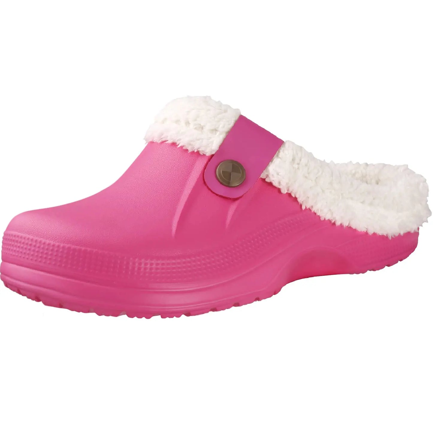 Bebealy Casual Women’s Garden Shoes & Warm Fluffy Men’s Waterproof Winter Slippers – Outdoor Antiskid Classic Leopard Design
