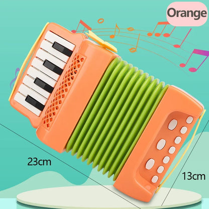 Kids Accordion Musical Toy - Educational Indoor Outdoor Instrument Gift for Toddlers Boys & Girls