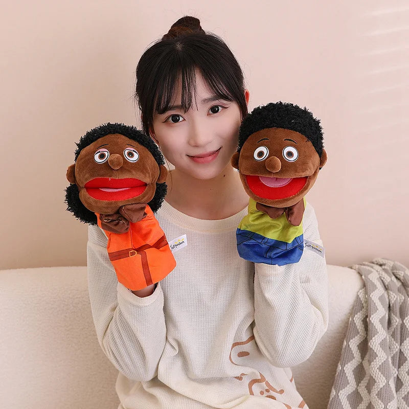 Kids Plush Finger Puppet Toys - 28-33cm Role Play Dolls for Bedtime Stories, Family Games & Creative Fun