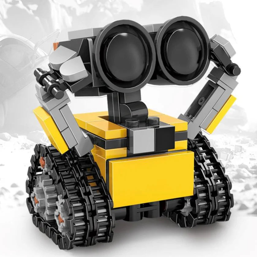 Space Mini Robot Building Blocks - Tracked Sci-Fi MOC Model Kit for Kids & Adults