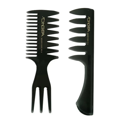 Men's Professional Wide Tooth Hair Comb & Brush – Barber-Grade Hair Styling Tool for Men