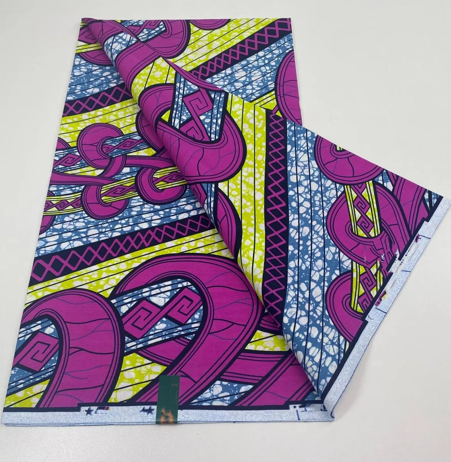 African Ankara Wax Print Fabric - 100% Cotton Soft Nigerian Real Wax Material for Women’s Party Dresses