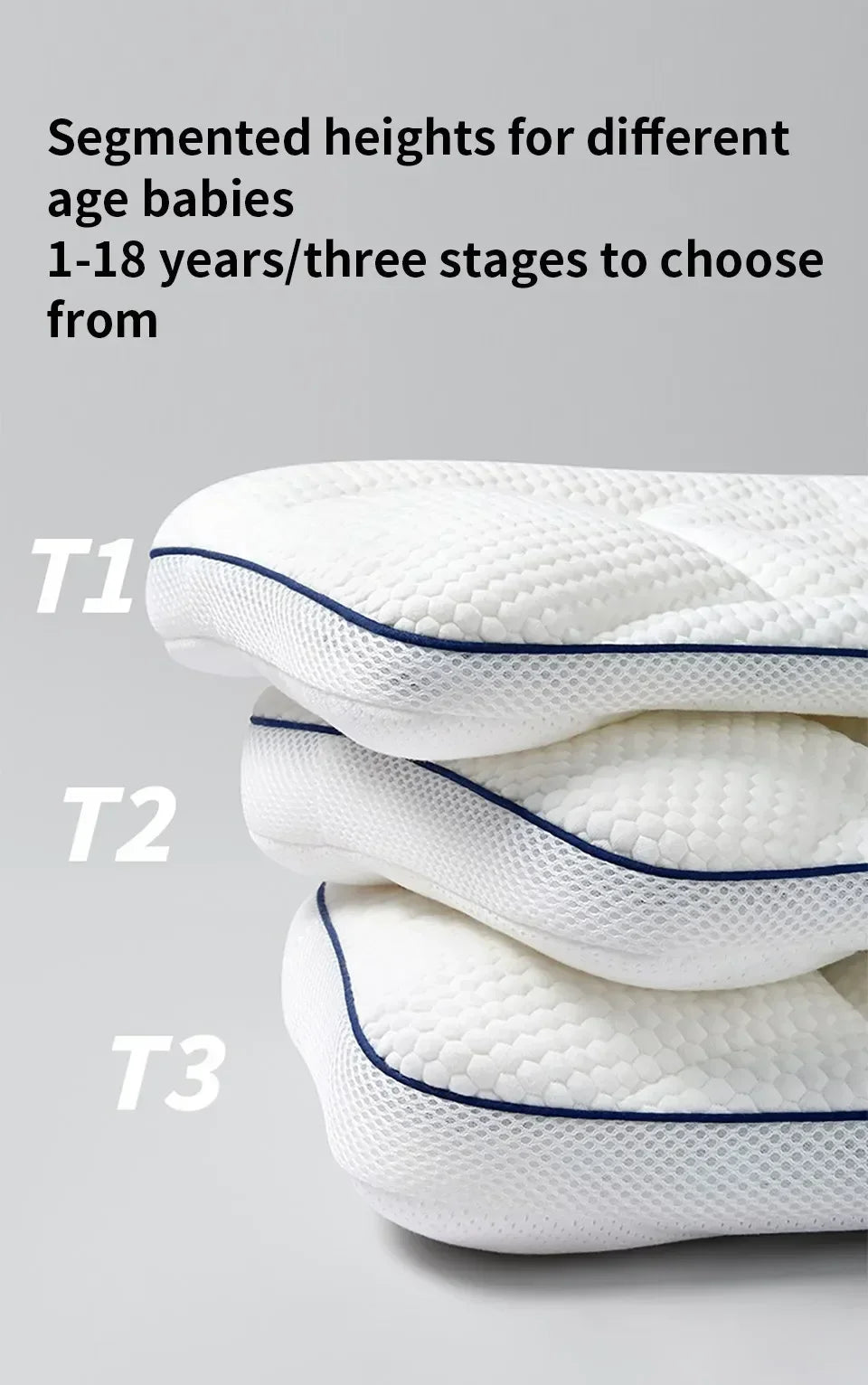 Baby Pillow for Newborns – Nursing Neck Support Cushion, Infant Sleep Pillow & Bedding Accessory for Moms and Kids