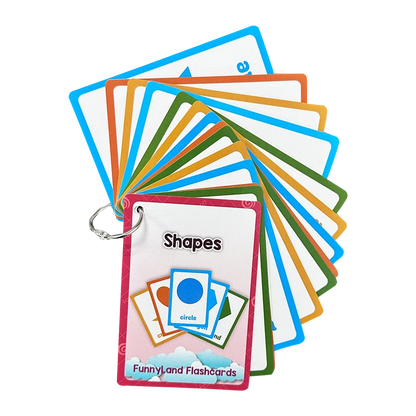 Kids English Vocabulary Flashcards - 26 Themes Fruits Animals Vehicles & Learning Activity Cards