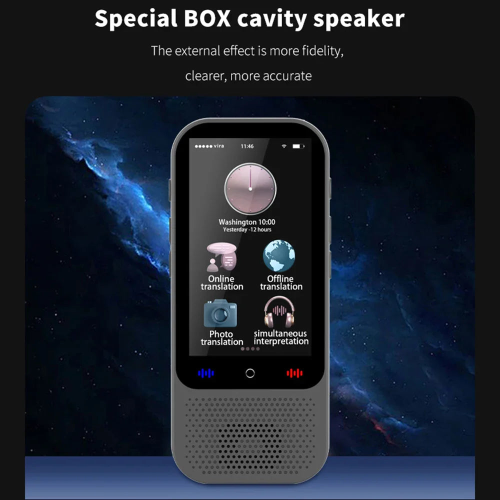 S80 Pro Portable Language Translator – 138 Languages, Voice Translation & 16 Offline Modes with ChatGPT Function