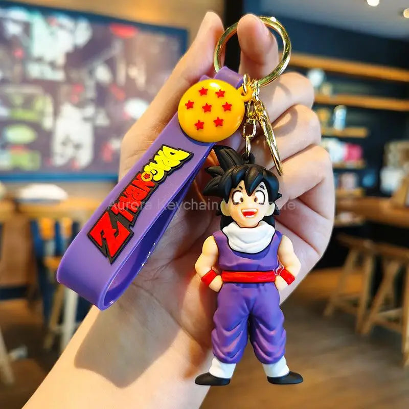 Kawaii Dragon Ball Z Keychain – Super Saiyan Goku, Bulma, Broly, Piccolo & Majin Buu Car Pendant Toy Gift