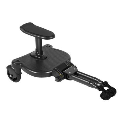 2-in-1 Universal Stroller Buggy Board with Detachable Seat – Pram Pedal Adapter for Kids, 25kg Load Capacity