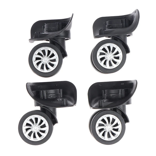 4Pcs Universal 360° Swivel Luggage Wheels - Trolley Wheel Replacement Tools for Suitcases