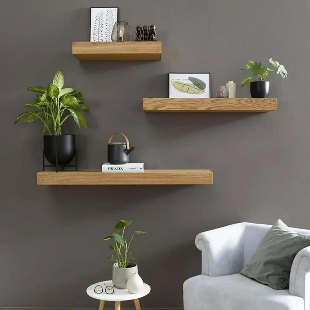 # Floating Wall Shelf with Hidden Storage - Lockable Secret Compartment for Valuables & Home Organization