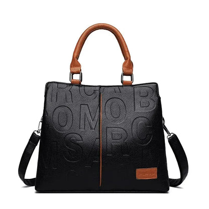 PU Leather Women’s Shoulder Crossbody Bag – Luxury Casual Large Capacity Travel Handbag