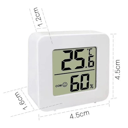 LCD Digital Thermometer Hygrometer - Indoor Temperature & Humidity Monitor Sensor Gauge for Home