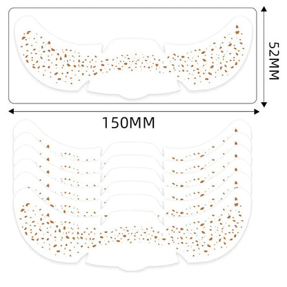 6pcs Metallic Fake Freckles Temporary Tattoos — Gold & Silver Face Stickers for Makeup and Hot Stamping