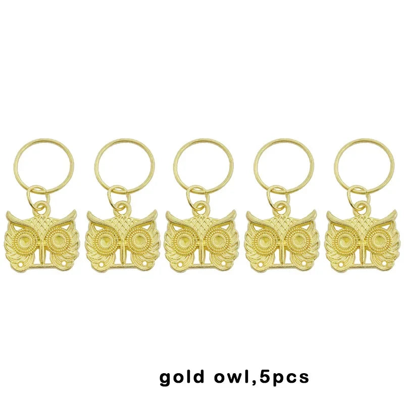 Mixed Color Hair Braid & Dreadlock Charms - Beads, Cuffs, Rings & Clips Set (5–50 Pieces)