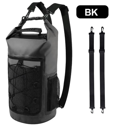 25L Waterproof Dry Bag Backpack - Roll-Top Outdoor Swimming, Kayaking & Camping Bag