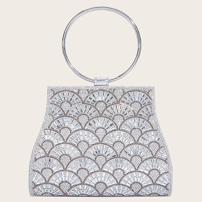 Women’s Rhinestone Diamond Evening Bag – Bridal Clutch Purse for Party, Wedding & Special Occasions