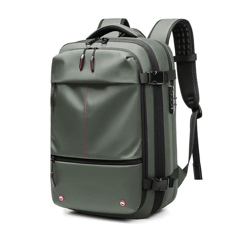 Men's Travel Backpack - Vacuum Compression 17" Laptop Backpack, Large Capacity Business & Hiking Bag