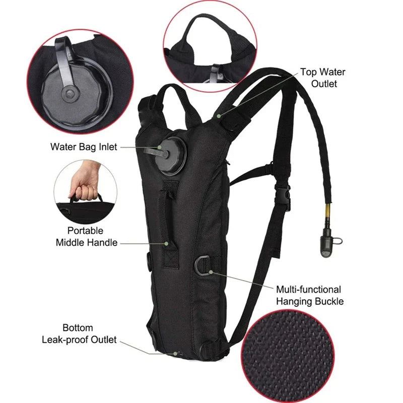3L Waterproof Water Bag Backpack – Outdoor Sports, Cycling, Mountaineering Travel Hydration Pack